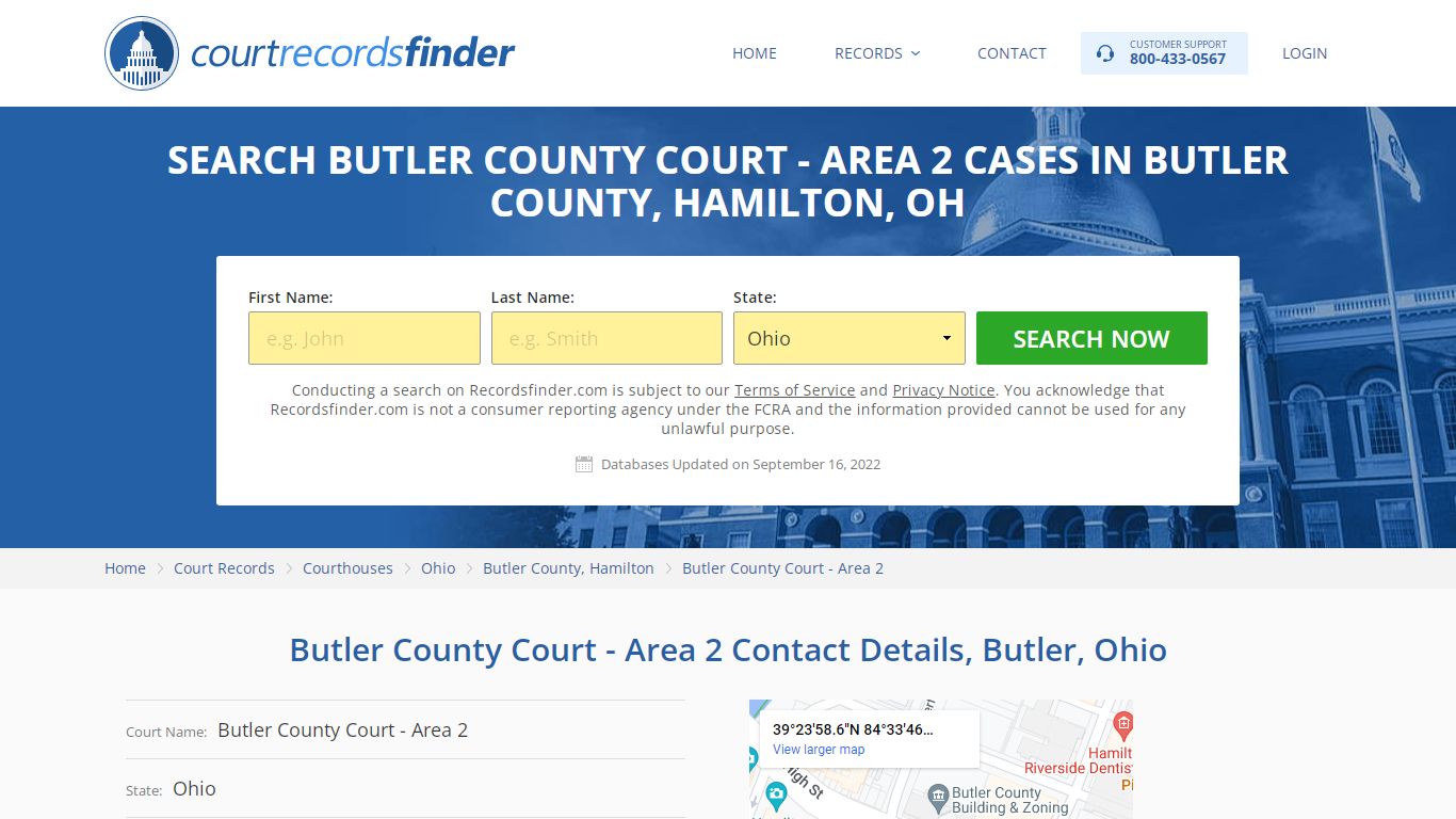 Butler County Court - Area 2 Case Search - Butler County, OH ...